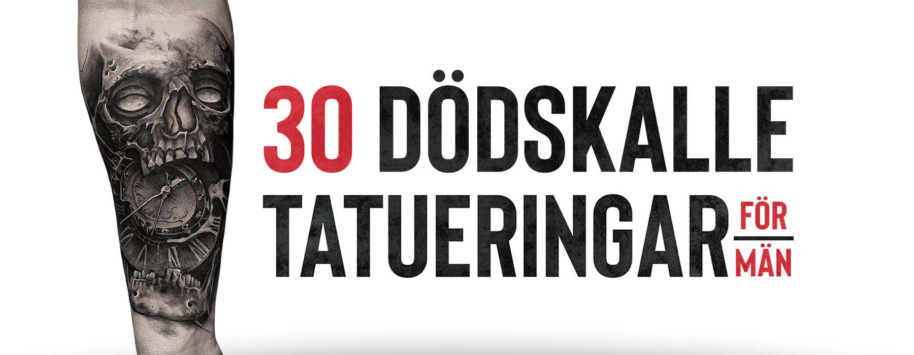 30 Tuffa Dödskalle Tatueringar För Män