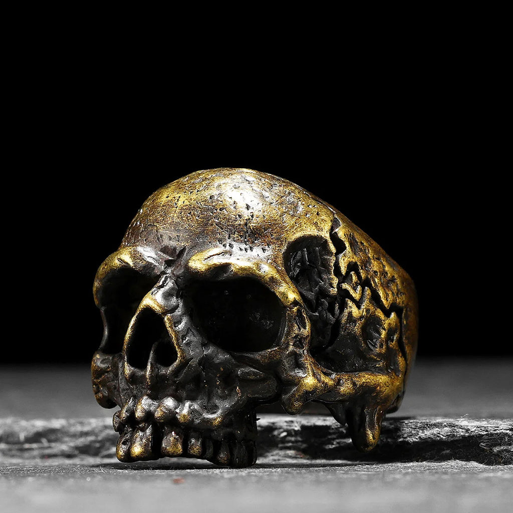 Dödskallering mässing