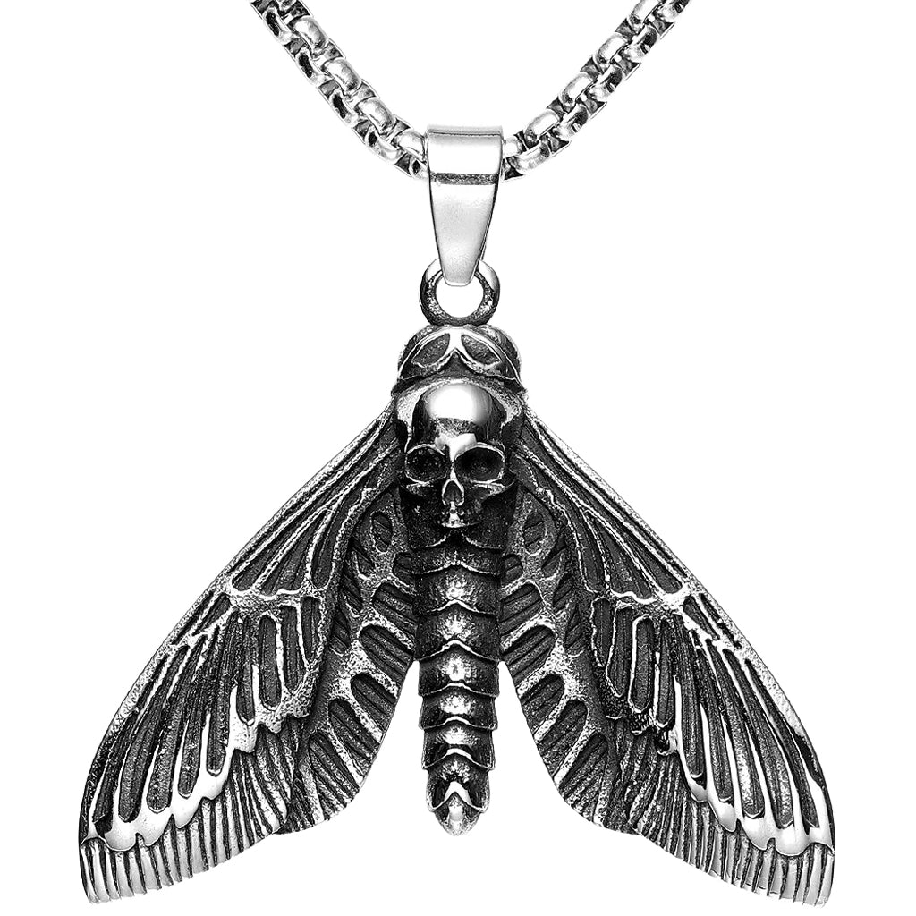 Halsband Dödskalle Fjäril