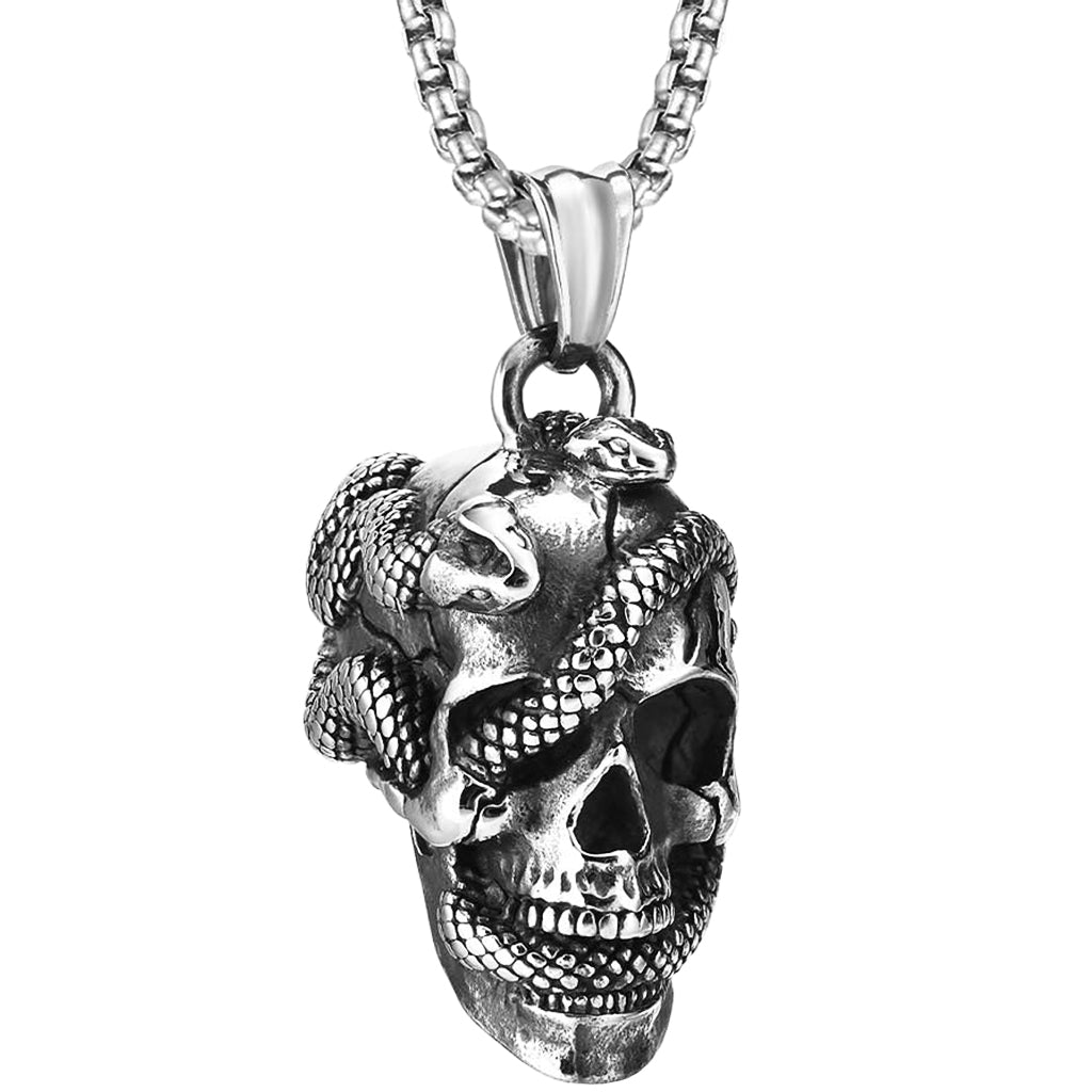 Halsband Dödskalle Orm