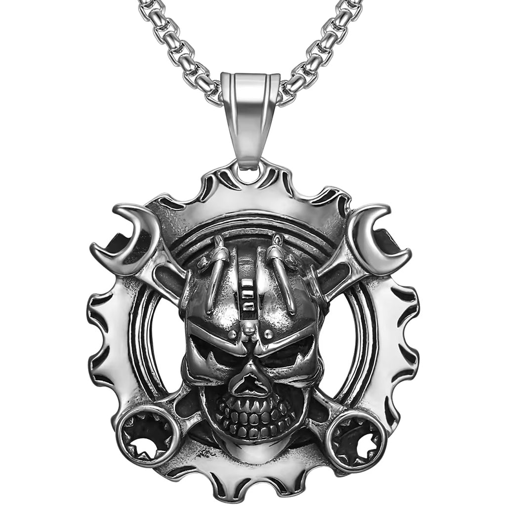 Halsband Dödskalle Skiftnycklar