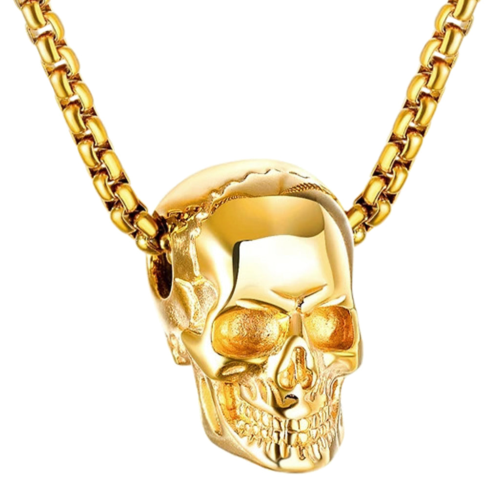 Halsband Guld Dödskalle