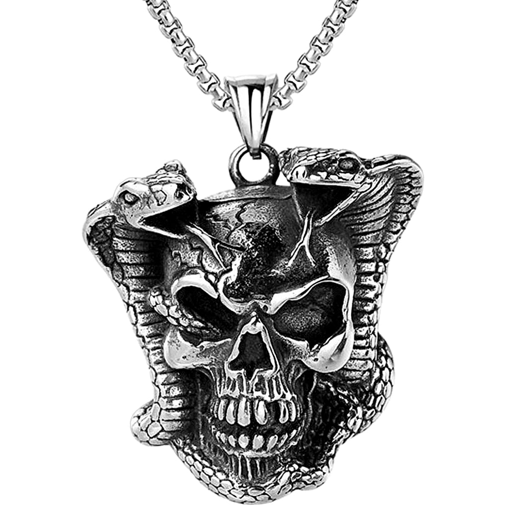 Dödskalle Halsband Ormar