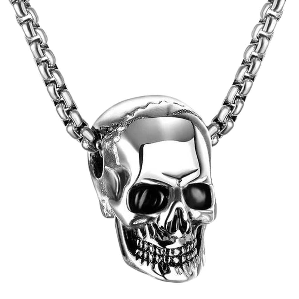 Halsband Silverfärgad Dödskalle