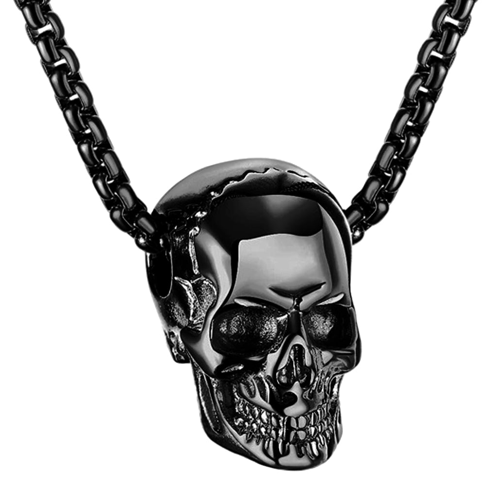 Halsband Svart Dödskalle