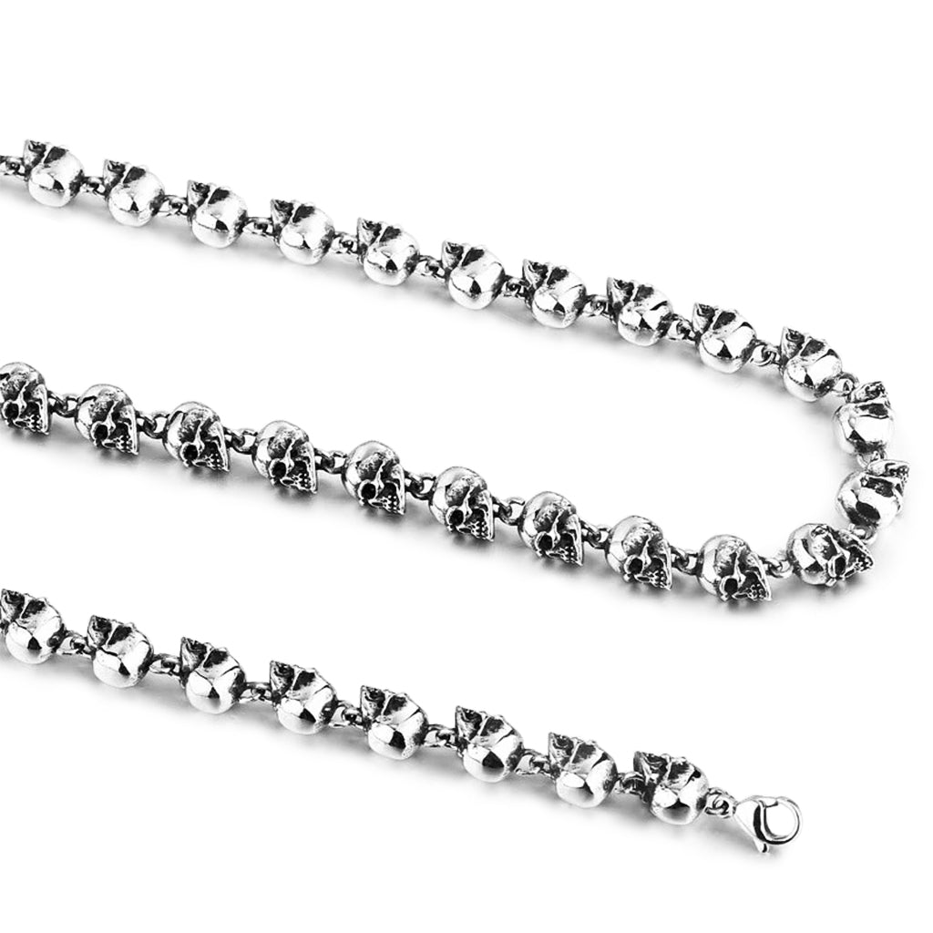 Halskedja Dödskallar Rostfritt Stål
