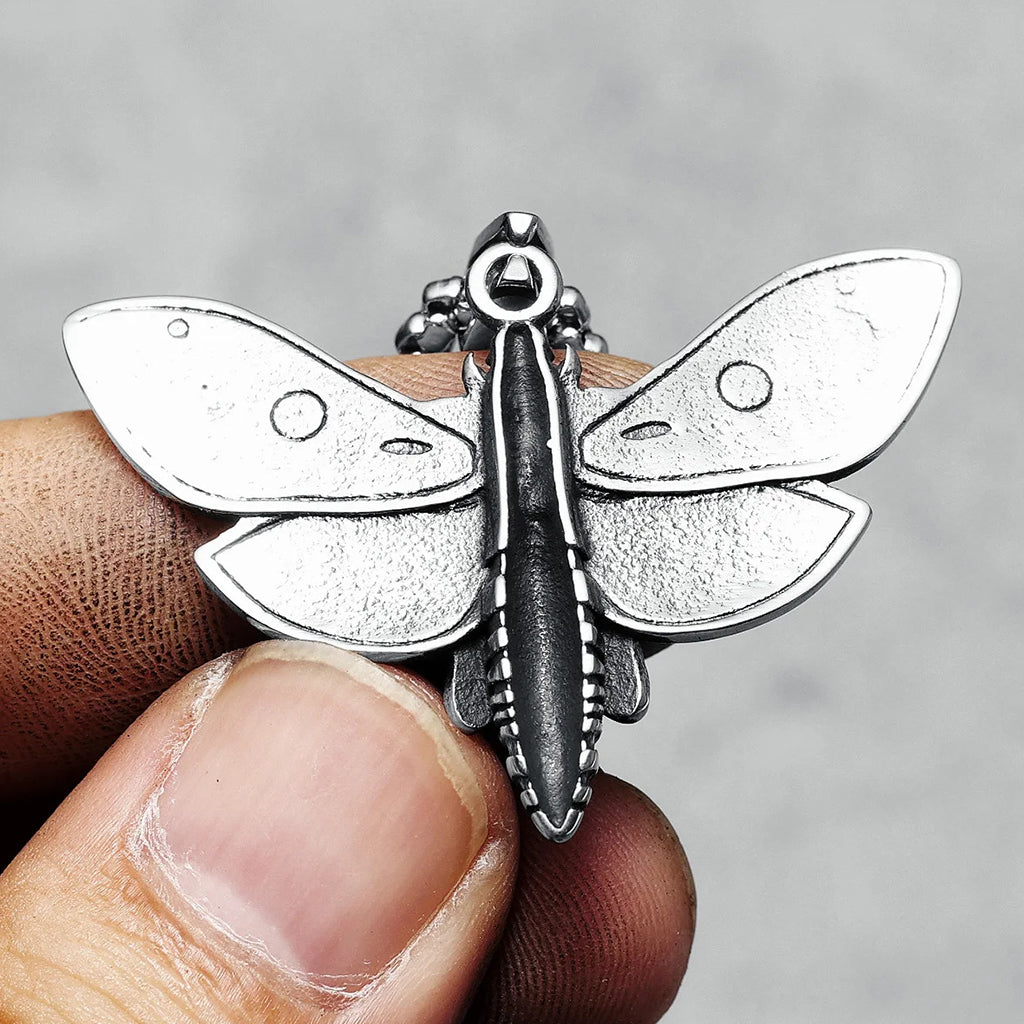 Halsband med fjäril och dödskalle