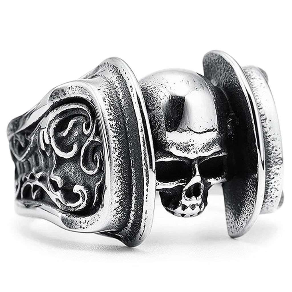 Herr ring med dödskalle