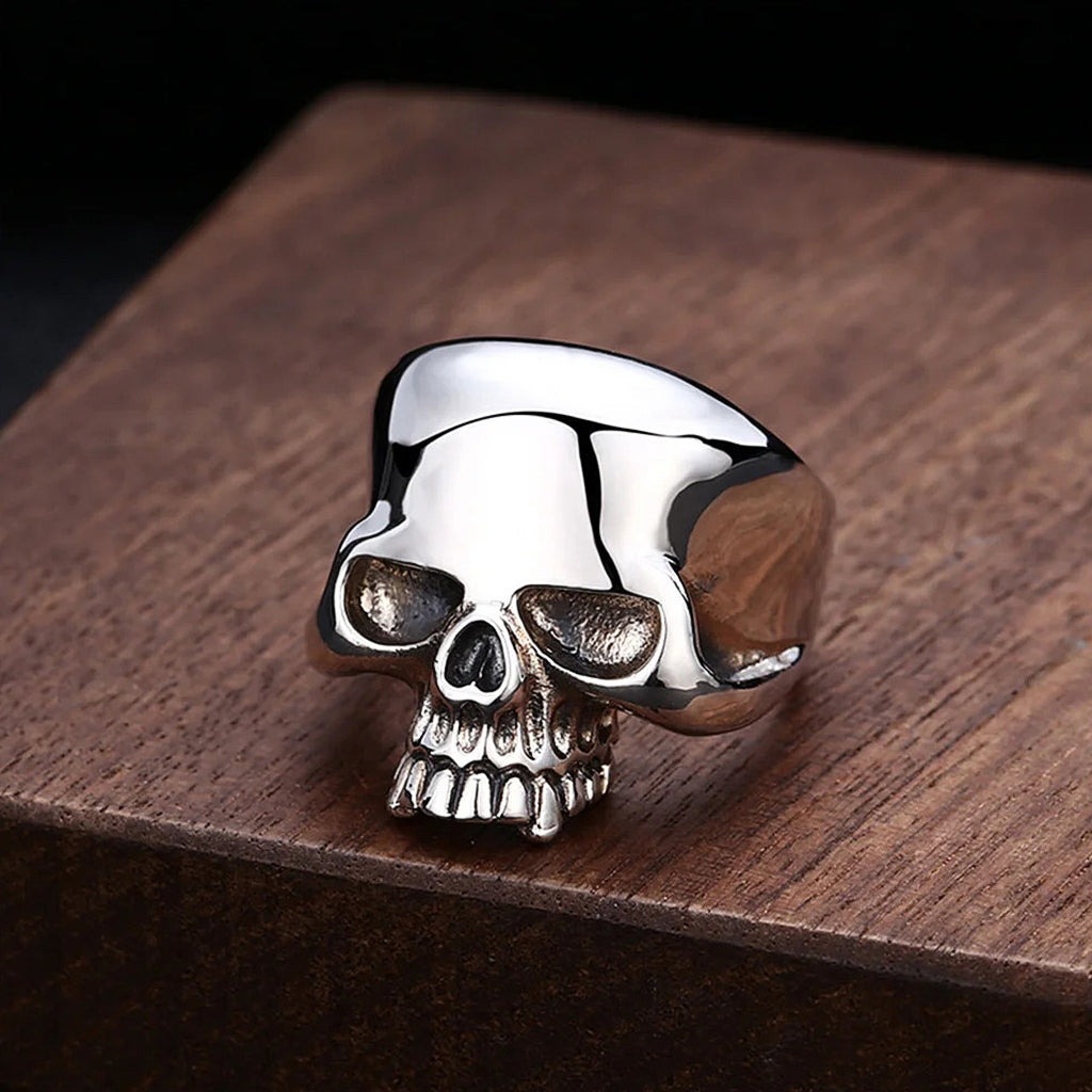 Klassisk dödskallering av äkta 925 sterling silver