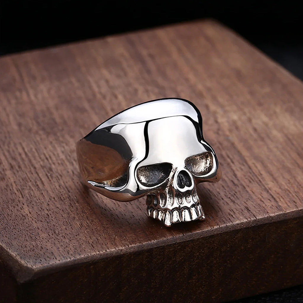 Klassisk dödskalle ring av äkta 925 sterling silver