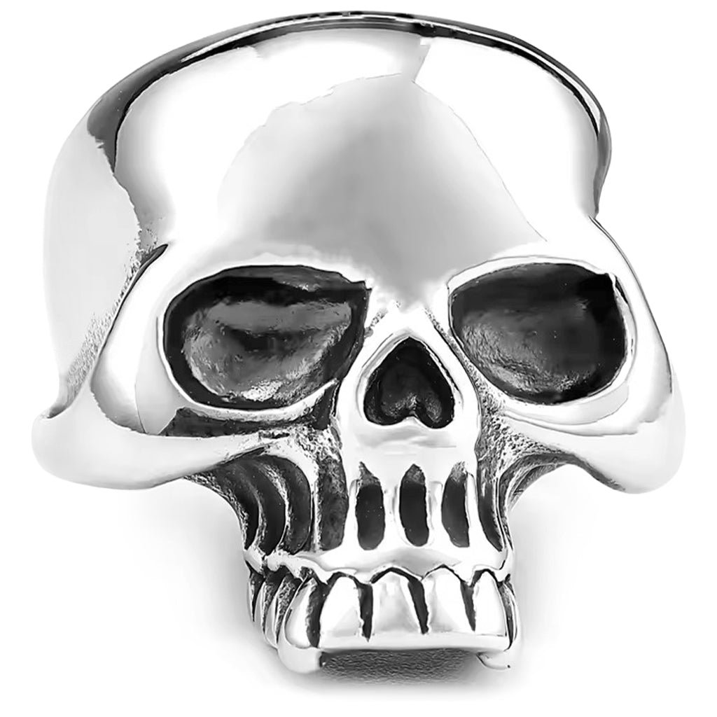 Silverfärgad dödskallering av äkta 925 sterling silver