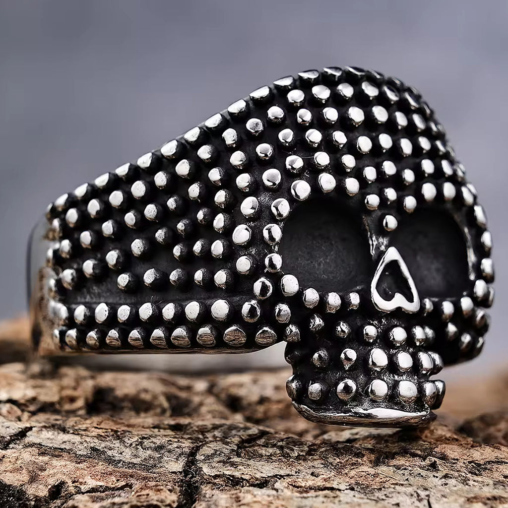 Snygg dödskalle ring