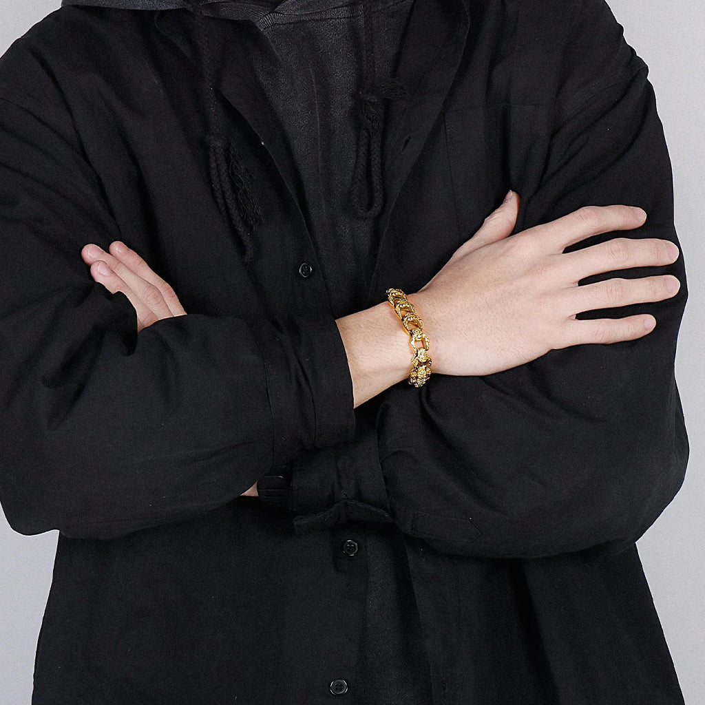 Gyllene Armband Dödskallar