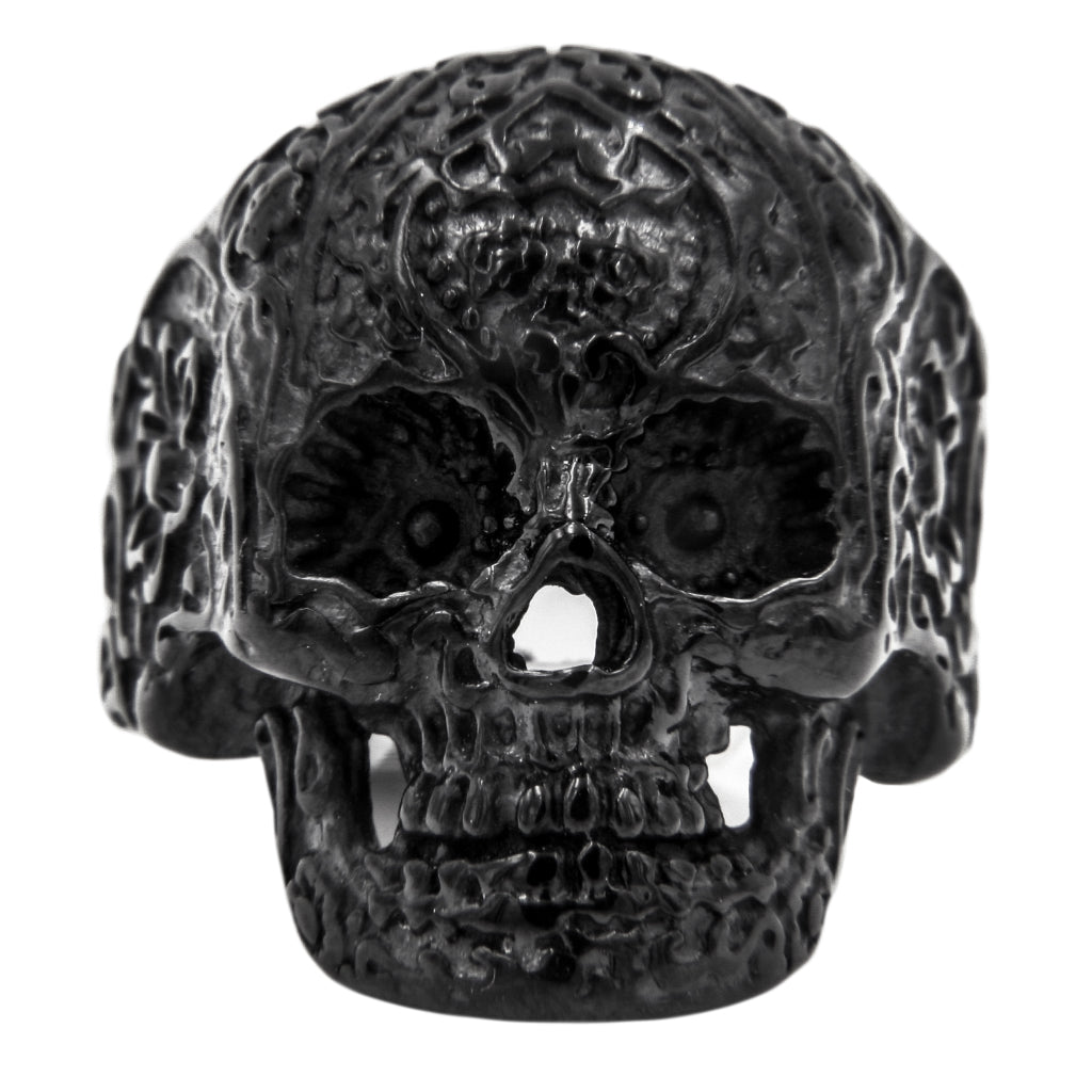 Svart calavera ring