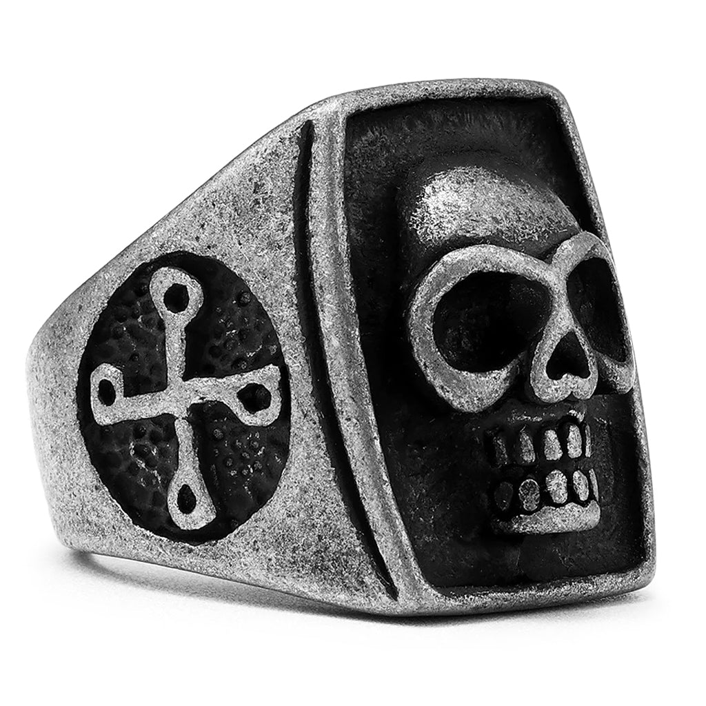 Vintage Klackring Dödskalle