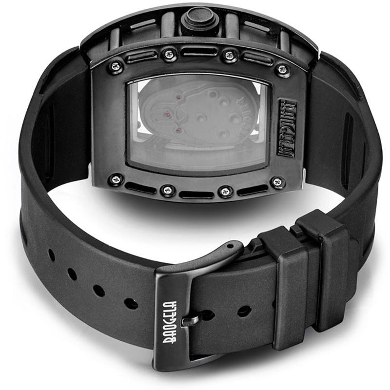 Dödskalle Klocka Med Gummiarmband