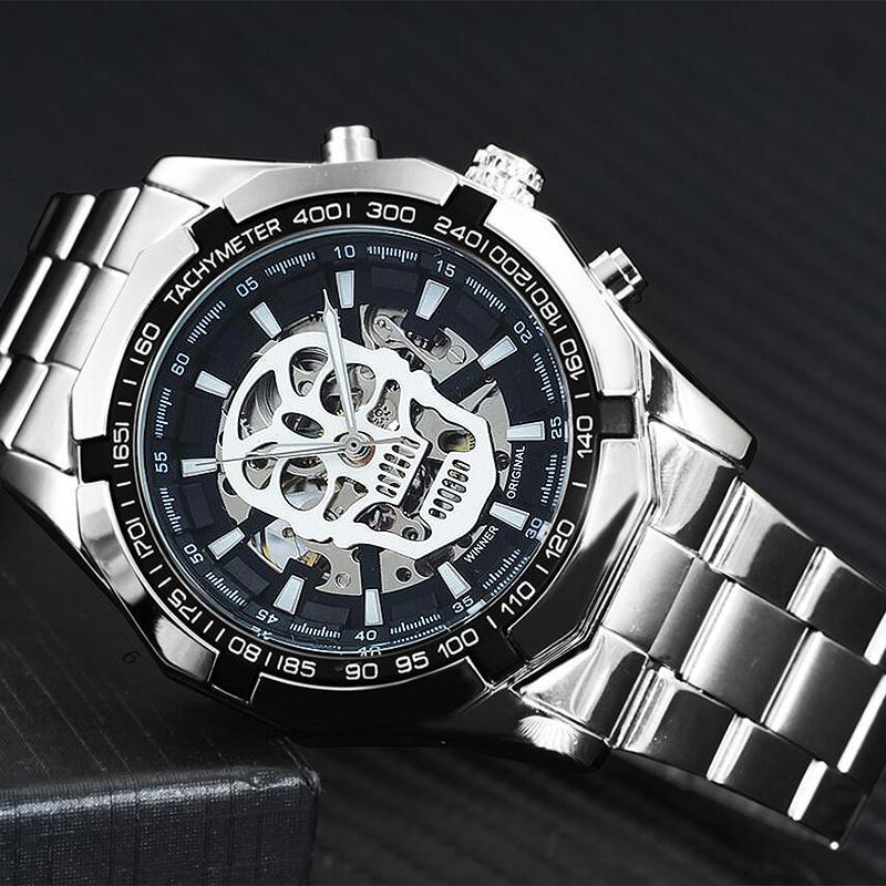 Dödskalle Klocka Herr