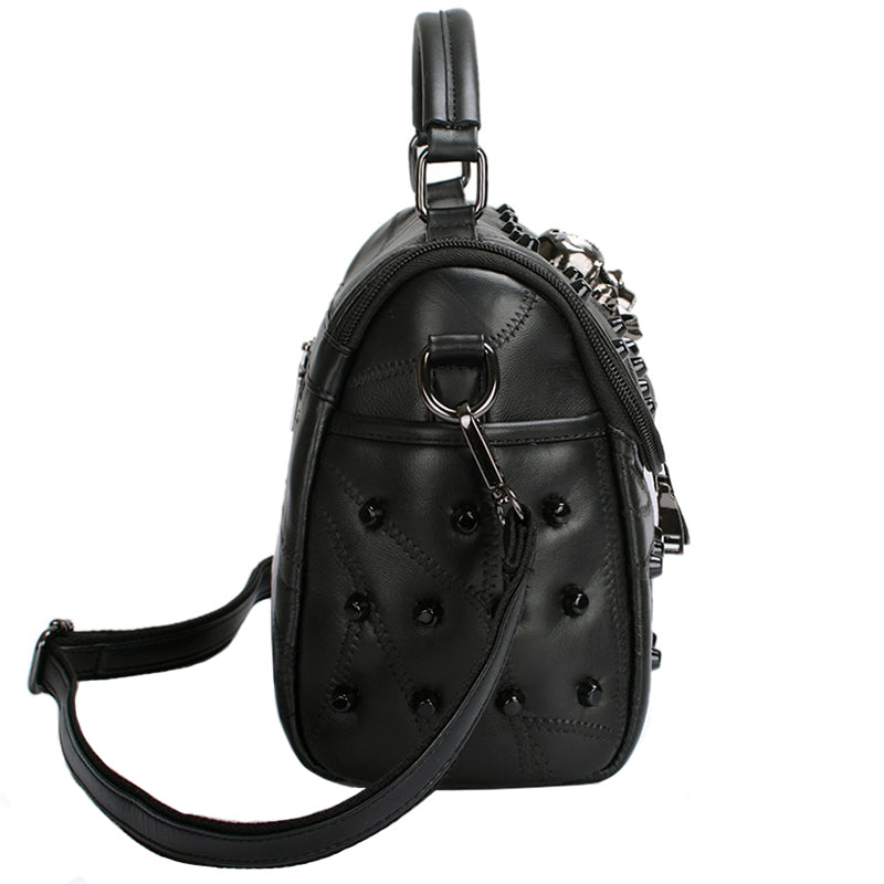 Svart Damväska Dödskalle