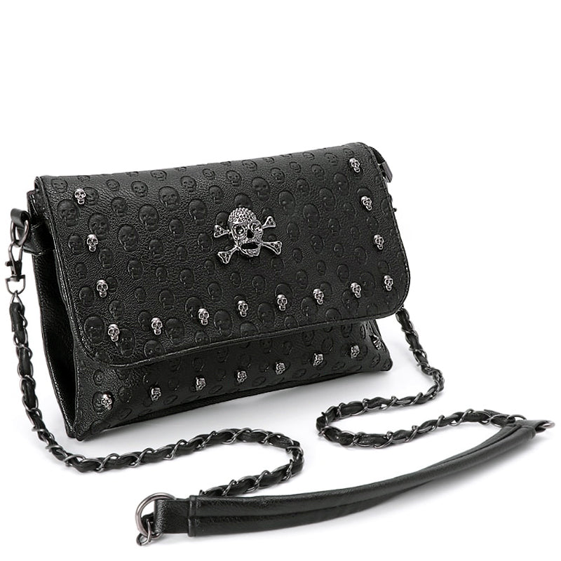 Svart Dödskalle Handväska