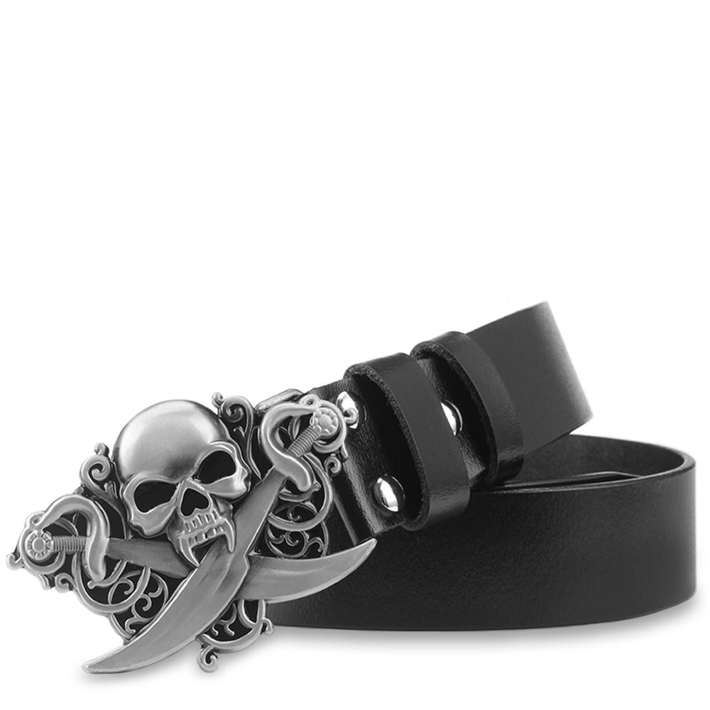 Bälte Dödskalle Med Svärd