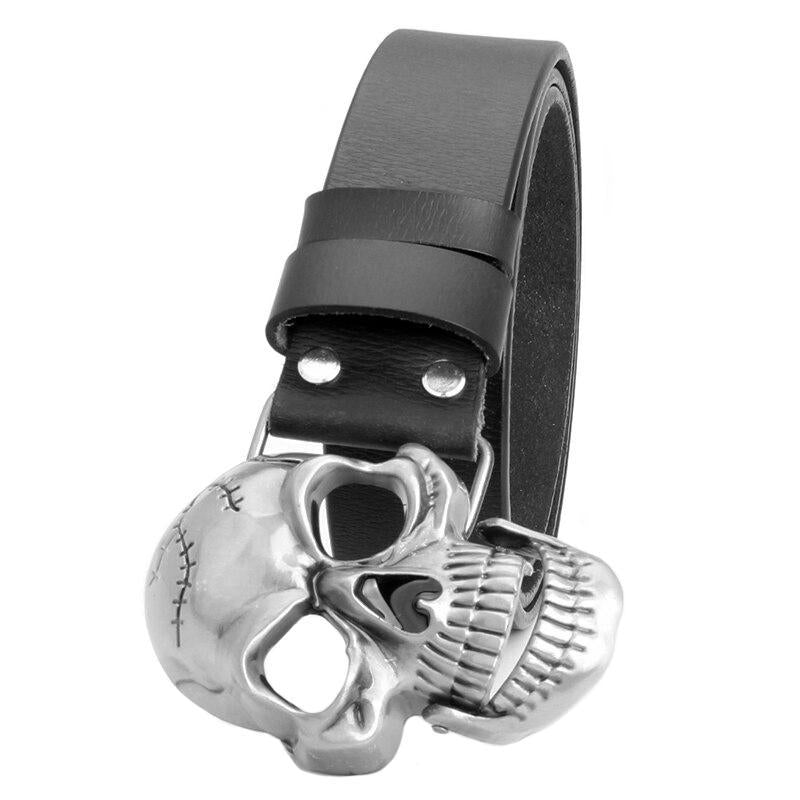 Dödskalle Bälte Läder
