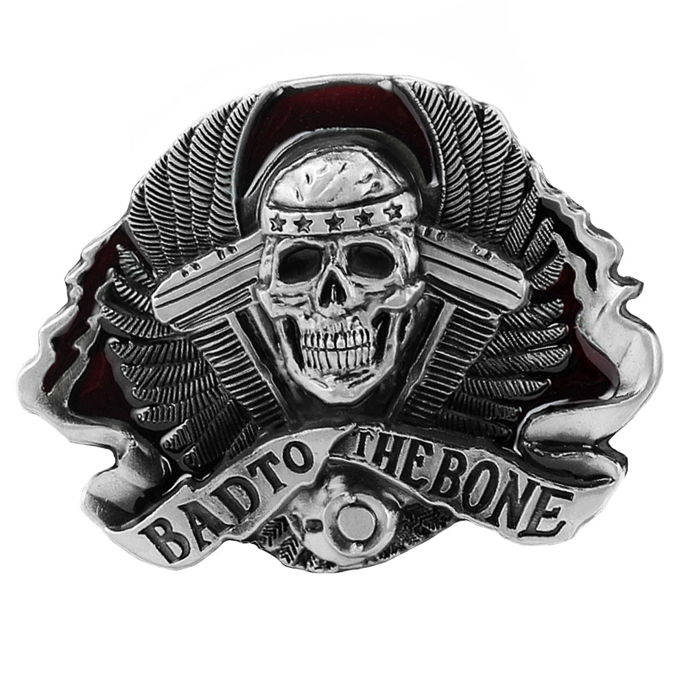 Dödskalle Bältesspänne Bad To The Bone