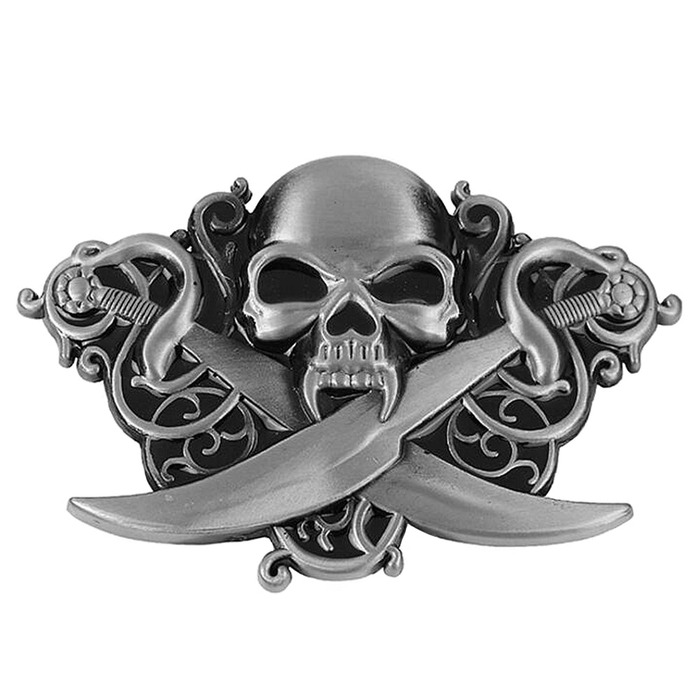 Skärp Dödskalle Med Sablar