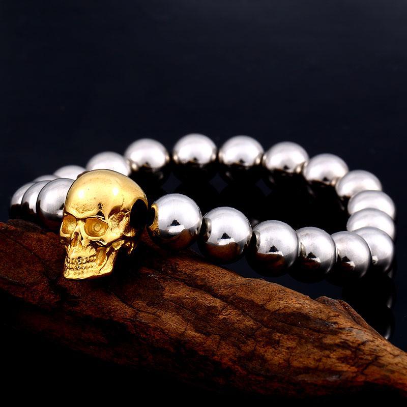 Pärlarmband Dödskalle