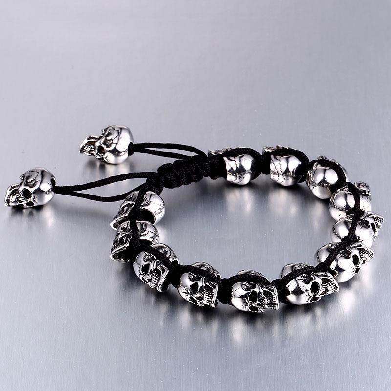 Biker Armband Med Dödskallar