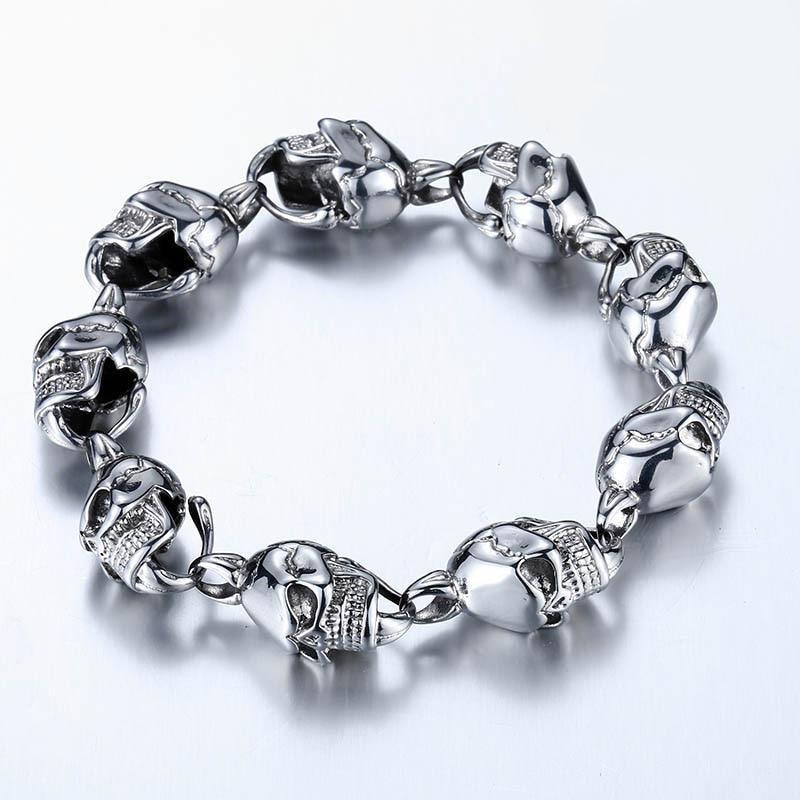 Dödskalle Armband Stål