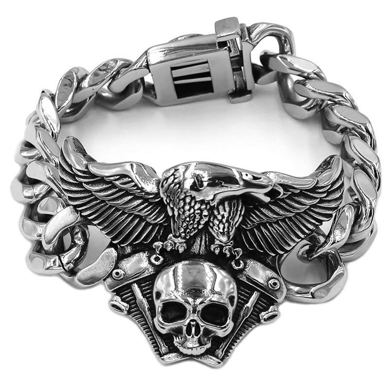 Biker Armband Stål