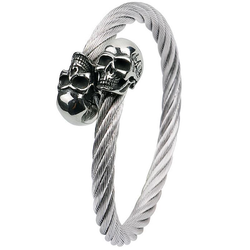 Dödskalle Armband Stål