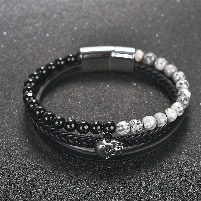 Dödskalle Armband Herr