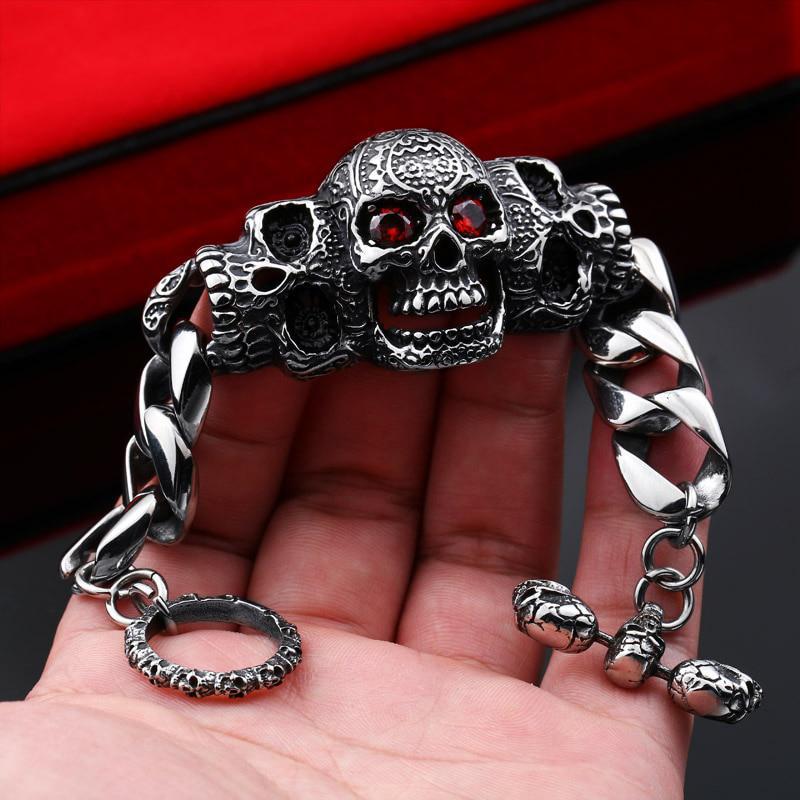Dödskalle Armband Mexican Calavera (Stål)