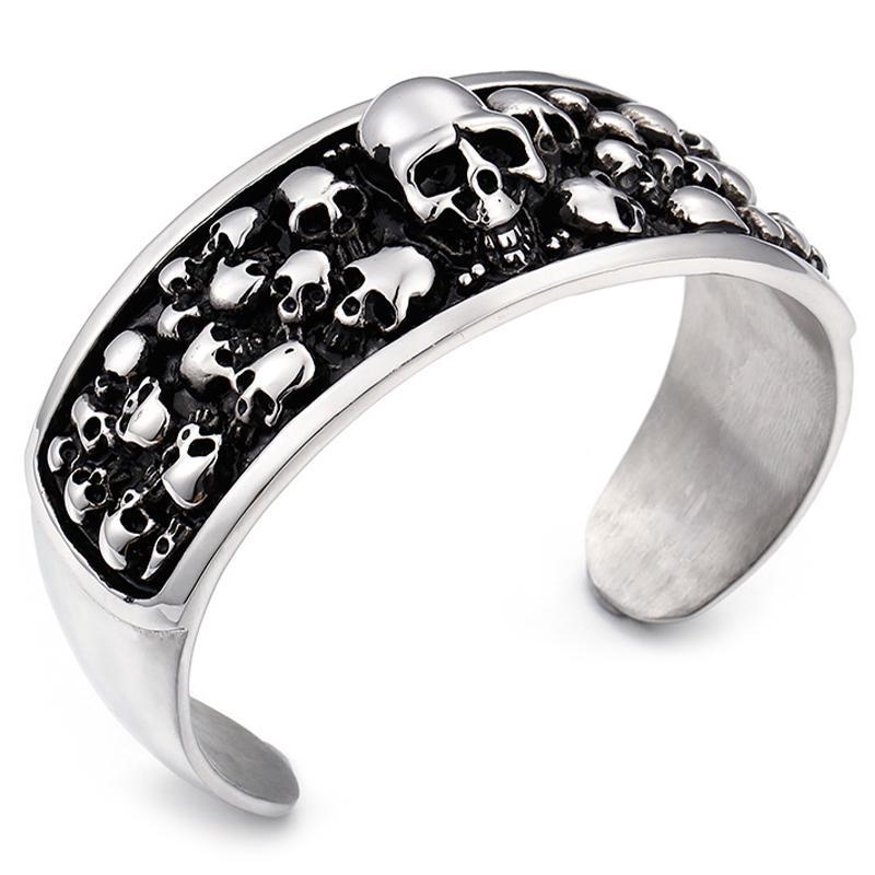 Dödskalle Manschett Armband