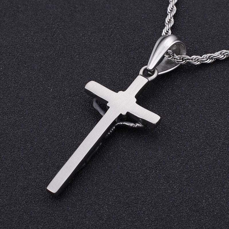 Biker Halsband Dödskalle Kors