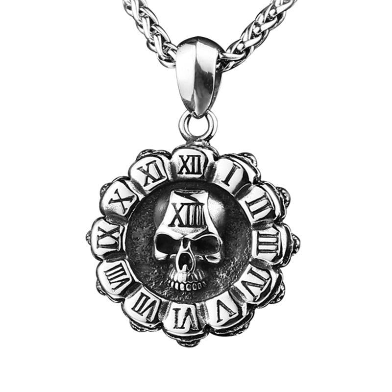 Dödskalle Halsband Romerska Siffror