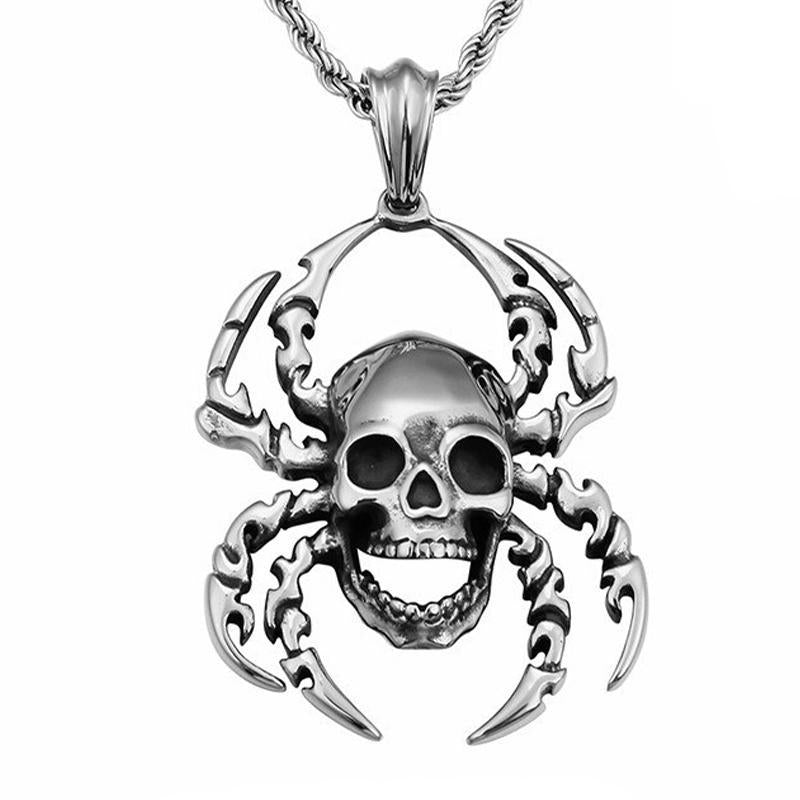 Dödskalle Halsband Spindel