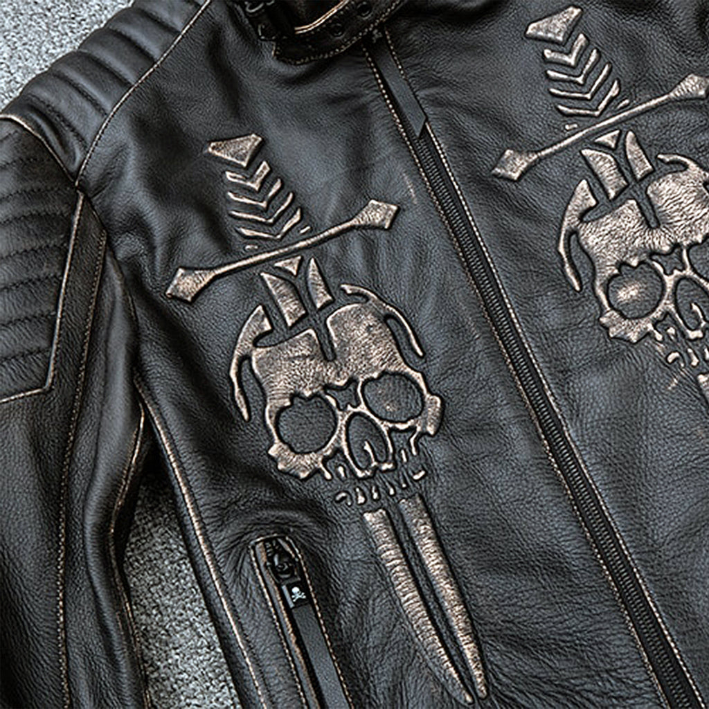 Svart Jacka Med Dödskallar