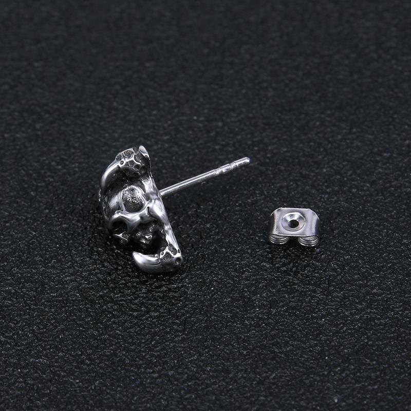 Örhängen Drake Dödskalle (Stål)