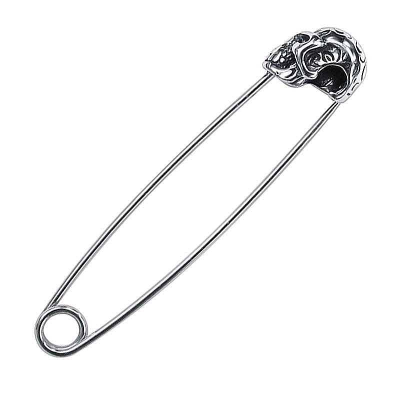 Säkerhetsnål Örhängen Med Dödskalle