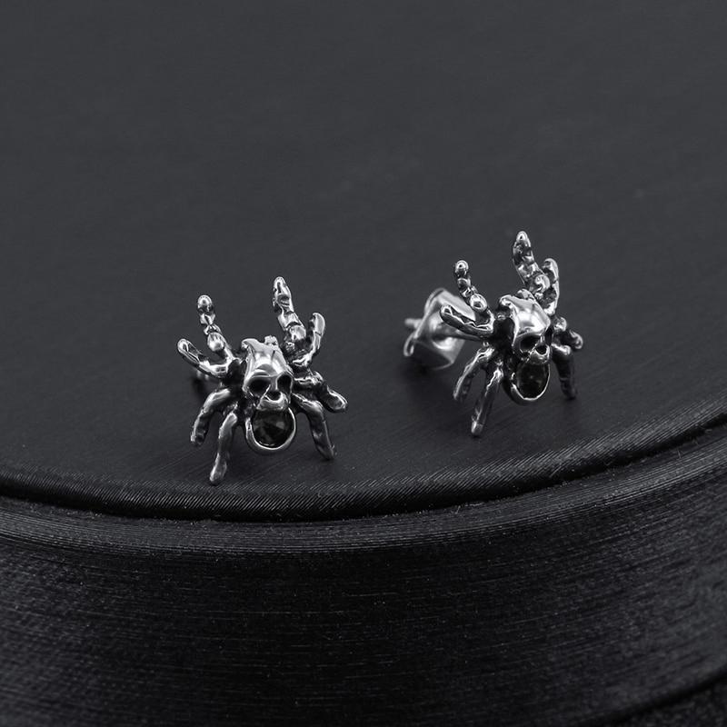 Spindel Kranium Örhängen