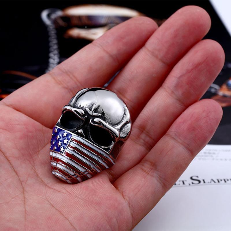 Dödskallering Stål American Gangster