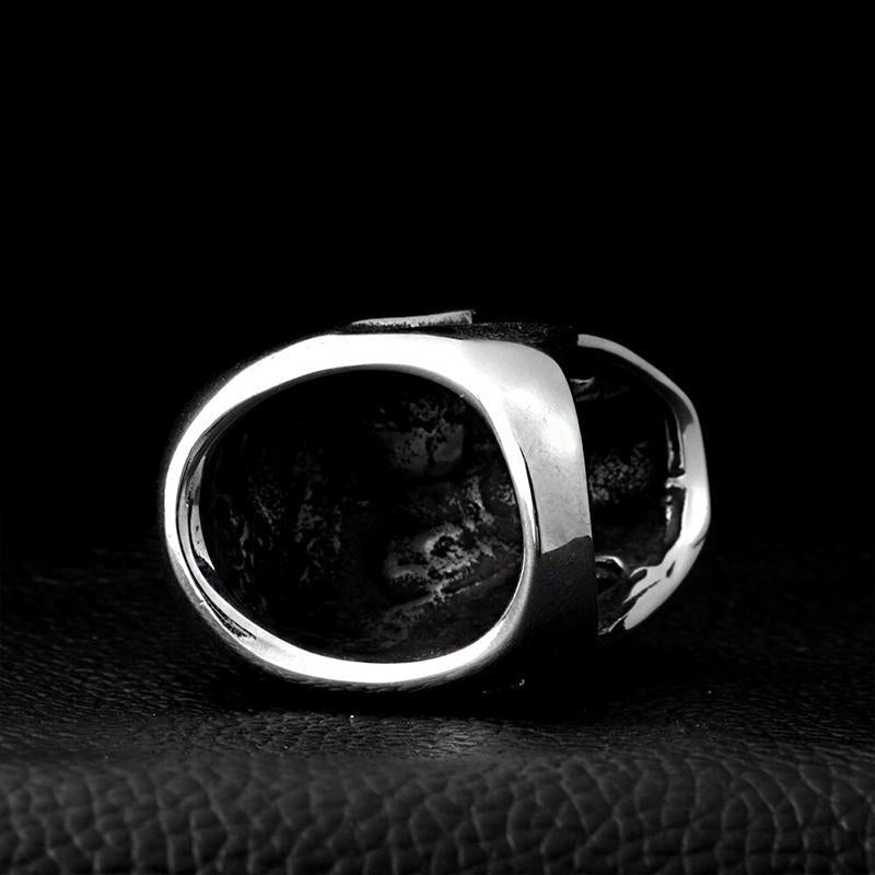 Dödskallering Anatomical Skull (Stål)