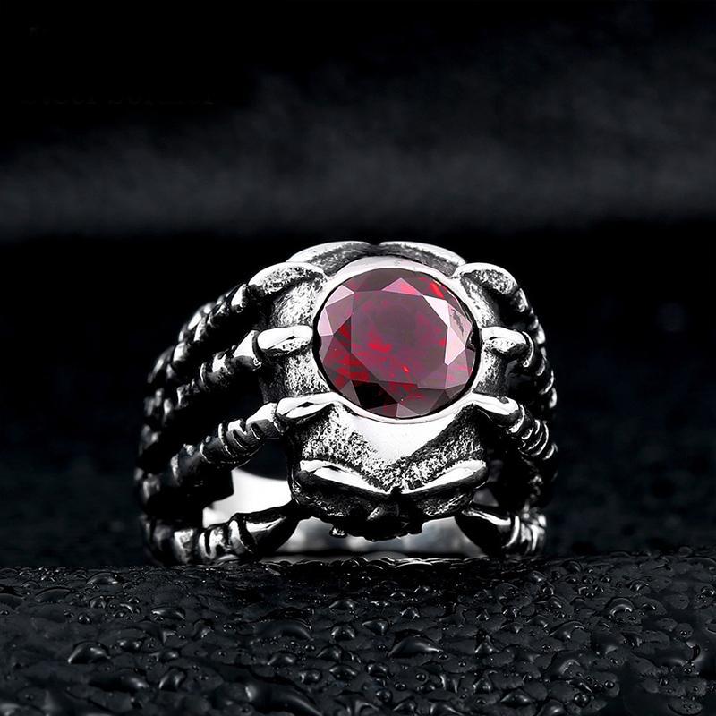 Ring Dödskalle Stål