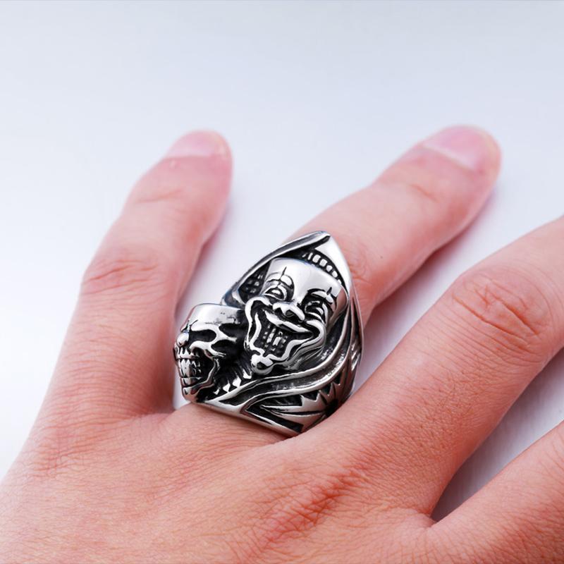 Dödskallering Komedi & Tragedi (Stål)