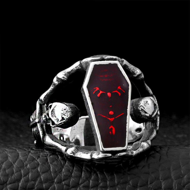 Biker Ring Skelett