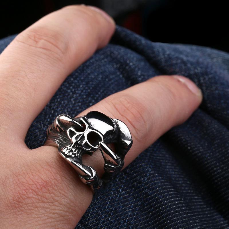 Billig Dödskalle Ring