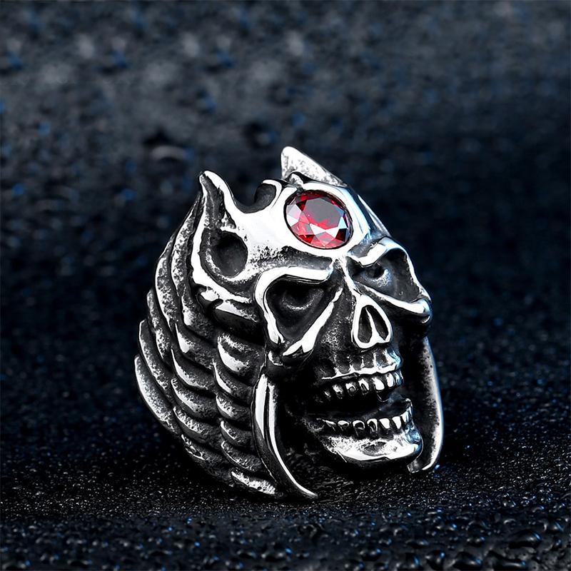 Dödskallering Wings Of Icarus (Stål)