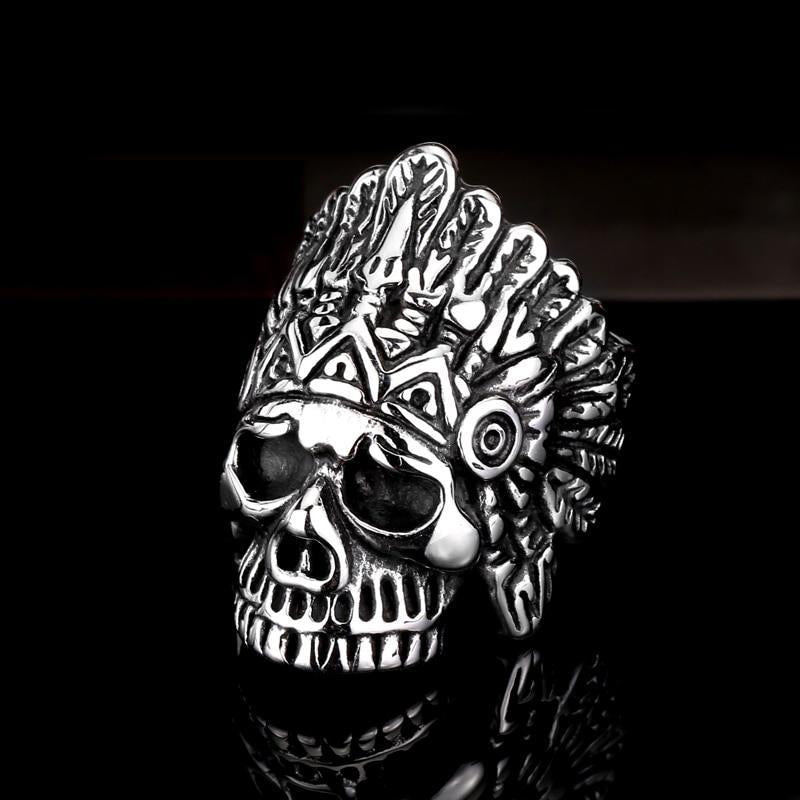 Dödskalle Ring Herr